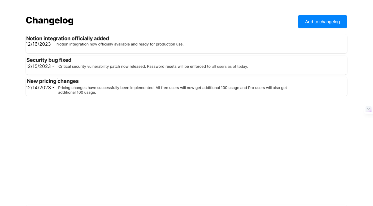 Product screenshot