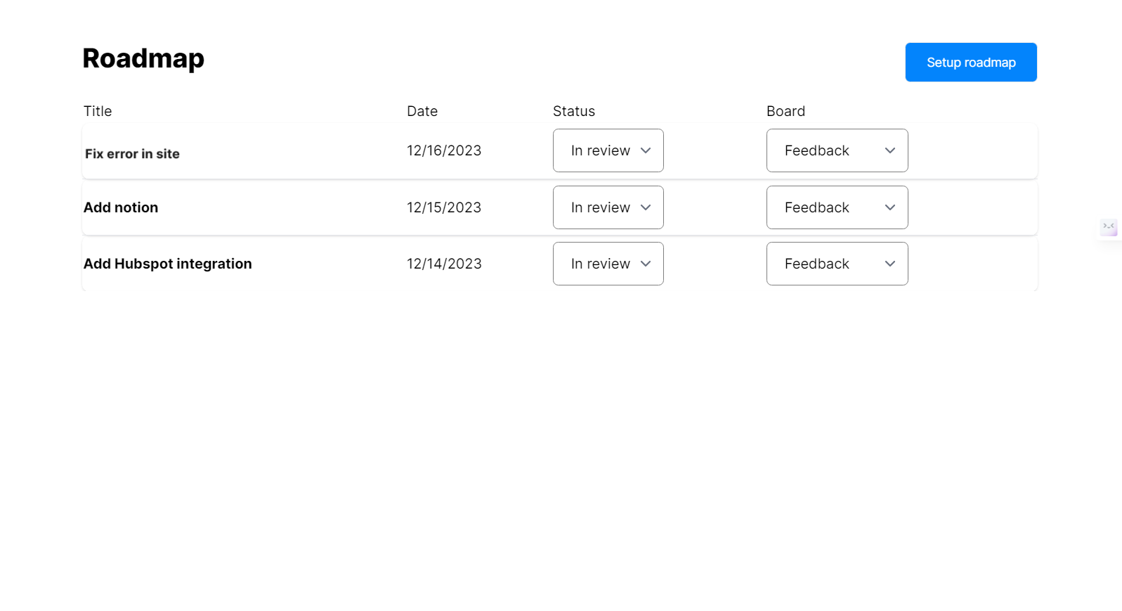 Product screenshot